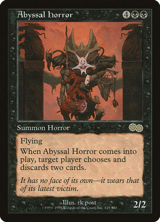 Abyssal Horror [Urza's Saga] | Dumpster Cat Games