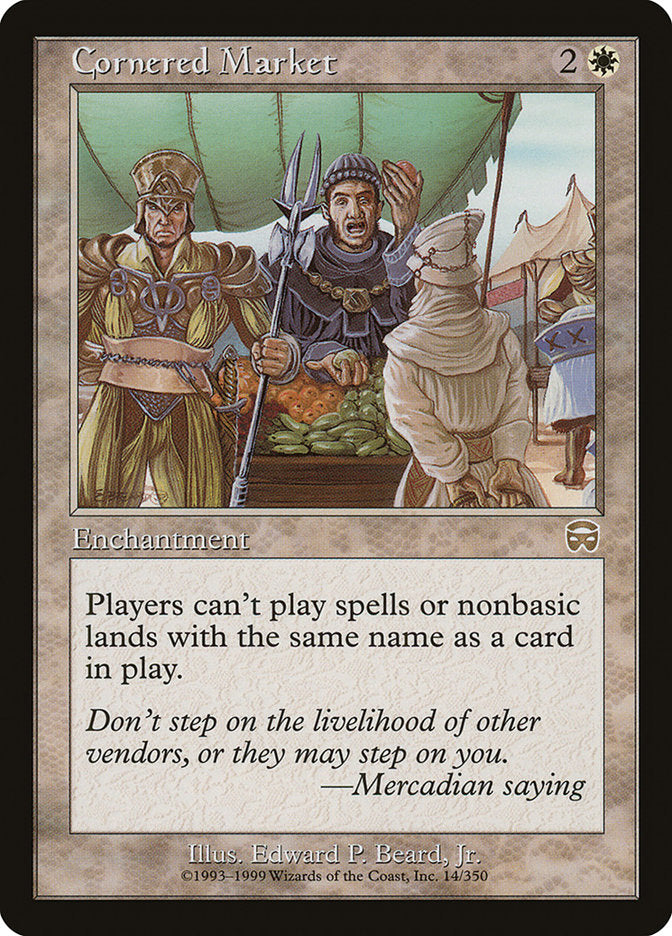 Cornered Market [Mercadian Masques] | Dumpster Cat Games