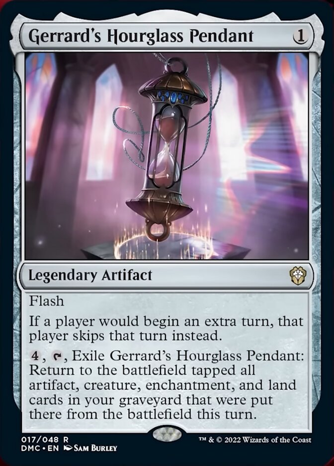 Gerrard's Hourglass Pendant [Dominaria United Commander] | Dumpster Cat Games