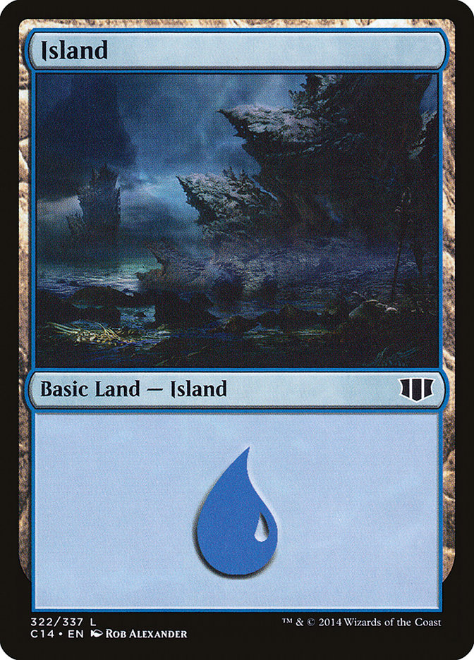 Island (322) [Commander 2014] | Dumpster Cat Games