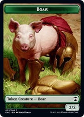 Boar // Spirit Double-sided Token [Kaldheim Commander Tokens] | Dumpster Cat Games