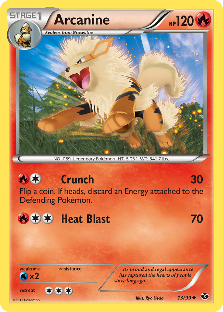 Arcanine (13/99) [Black & White: Next Destinies] | Dumpster Cat Games