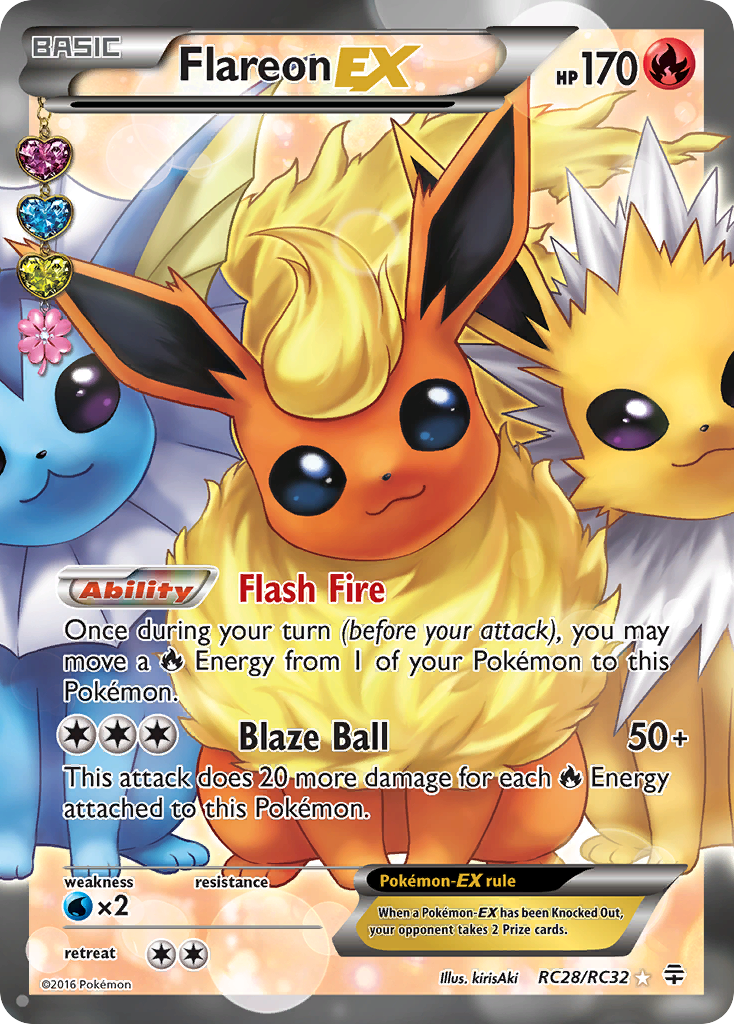 Flareon EX (RC28/RC32) [XY: Generations] | Dumpster Cat Games