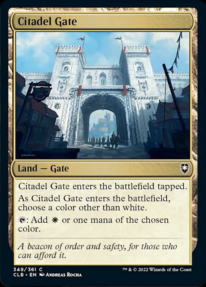 Citadel Gate [Commander Legends: Battle for Baldur's Gate] | Dumpster Cat Games