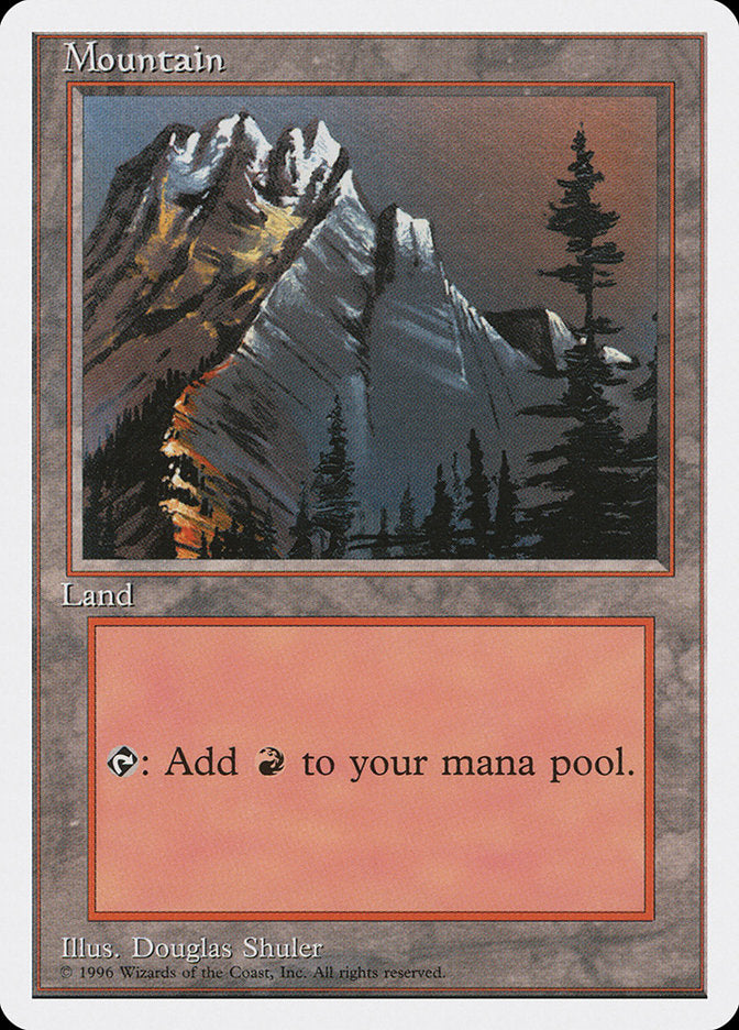 Mountain (Red Sky in the Top Right) [Introductory Two-Player Set] | Dumpster Cat Games