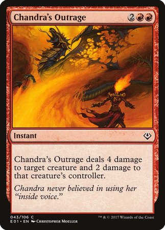 Chandra's Outrage [Archenemy: Nicol Bolas] | Dumpster Cat Games