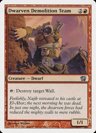 Dwarven Demolition Team [Eighth Edition] | Dumpster Cat Games