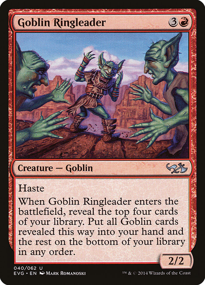Goblin Ringleader (Elves vs. Goblins) [Duel Decks Anthology] | Dumpster Cat Games