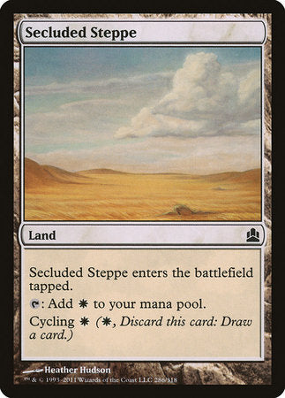 Secluded Steppe [Commander 2011] | Dumpster Cat Games