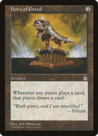 Horn of Greed [Stronghold] | Dumpster Cat Games
