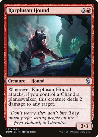 Karplusan Hound [Dominaria] | Dumpster Cat Games