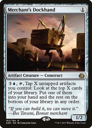 Merchant's Dockhand [Aether Revolt] | Dumpster Cat Games