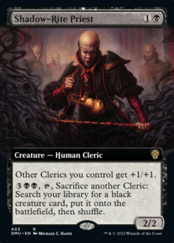 Shadow-Rite Priest (Extended Art) [Dominaria United] | Dumpster Cat Games