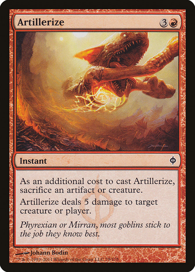 Artillerize [New Phyrexia] | Dumpster Cat Games