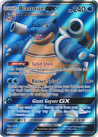 Blastoise GX (SM189) (Jumbo Card) [Sun & Moon: Black Star Promos] | Dumpster Cat Games