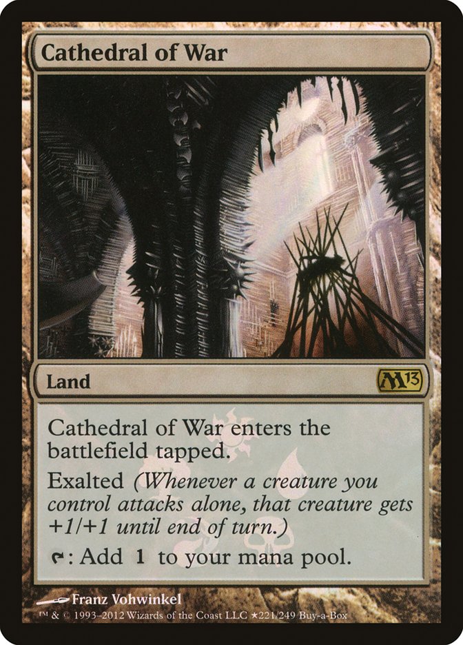 Cathedral of War (Buy-A-Box) [Magic 2013 Promos] | Dumpster Cat Games