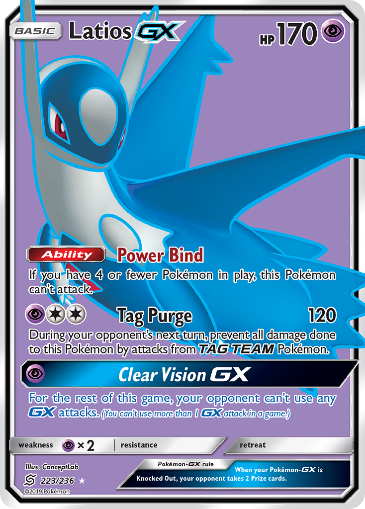 Latios GX (223/236) [Sun & Moon: Unified Minds] | Dumpster Cat Games