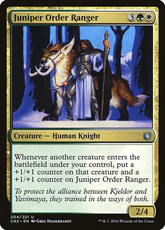 Juniper Order Ranger [Conspiracy: Take the Crown] | Dumpster Cat Games