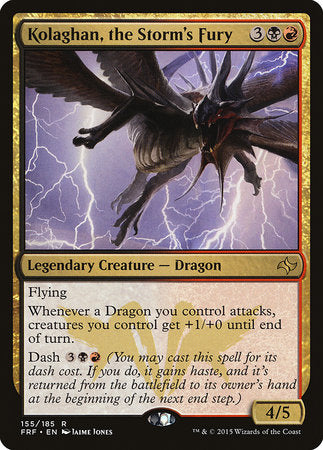 Kolaghan, the Storm's Fury [Fate Reforged] | Dumpster Cat Games