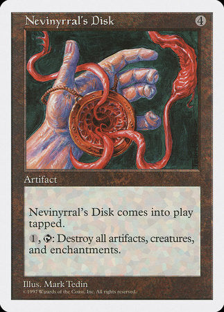 Nevinyrral's Disk [Fifth Edition] | Dumpster Cat Games