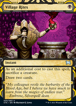 Village Rites (Etched Foil) [Strixhaven Mystical Archive] | Dumpster Cat Games
