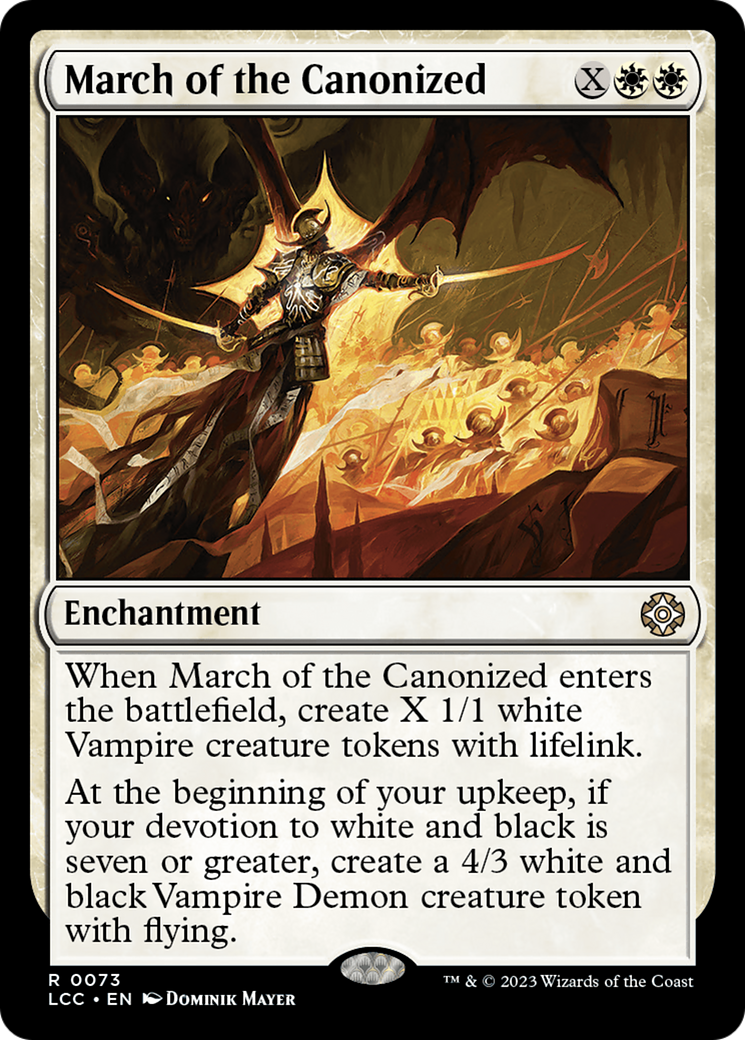 March of the Canonized [The Lost Caverns of Ixalan Commander] | Dumpster Cat Games