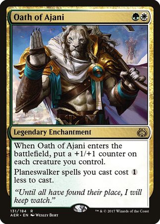 Oath of Ajani [Aether Revolt] | Dumpster Cat Games