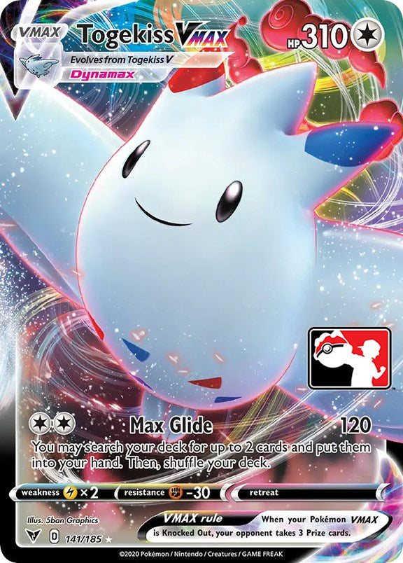 Togekiss VMAX (141/185) [Prize Pack Series One] | Dumpster Cat Games