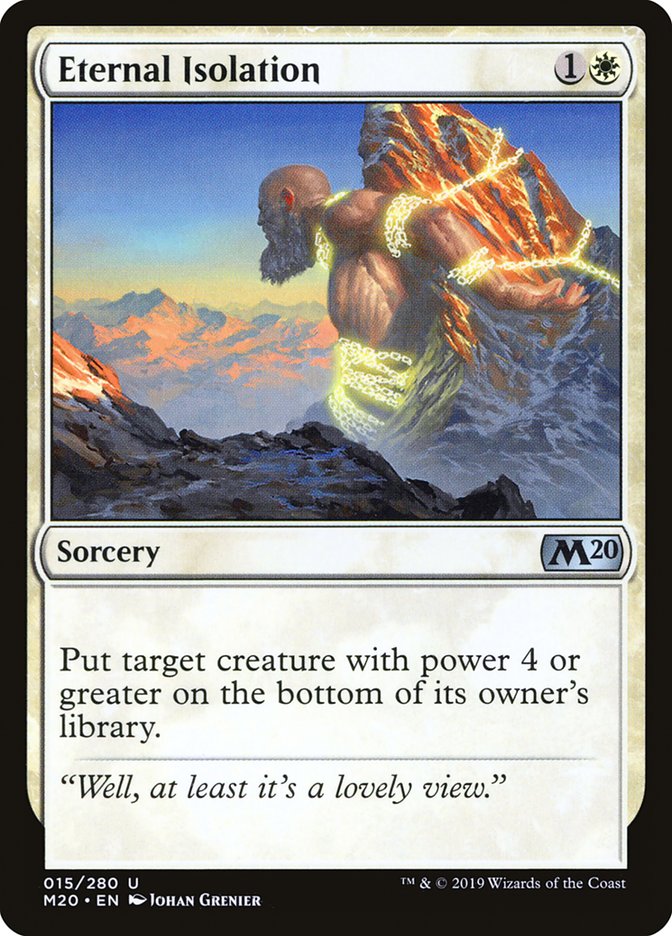 Eternal Isolation [Core Set 2020] | Dumpster Cat Games