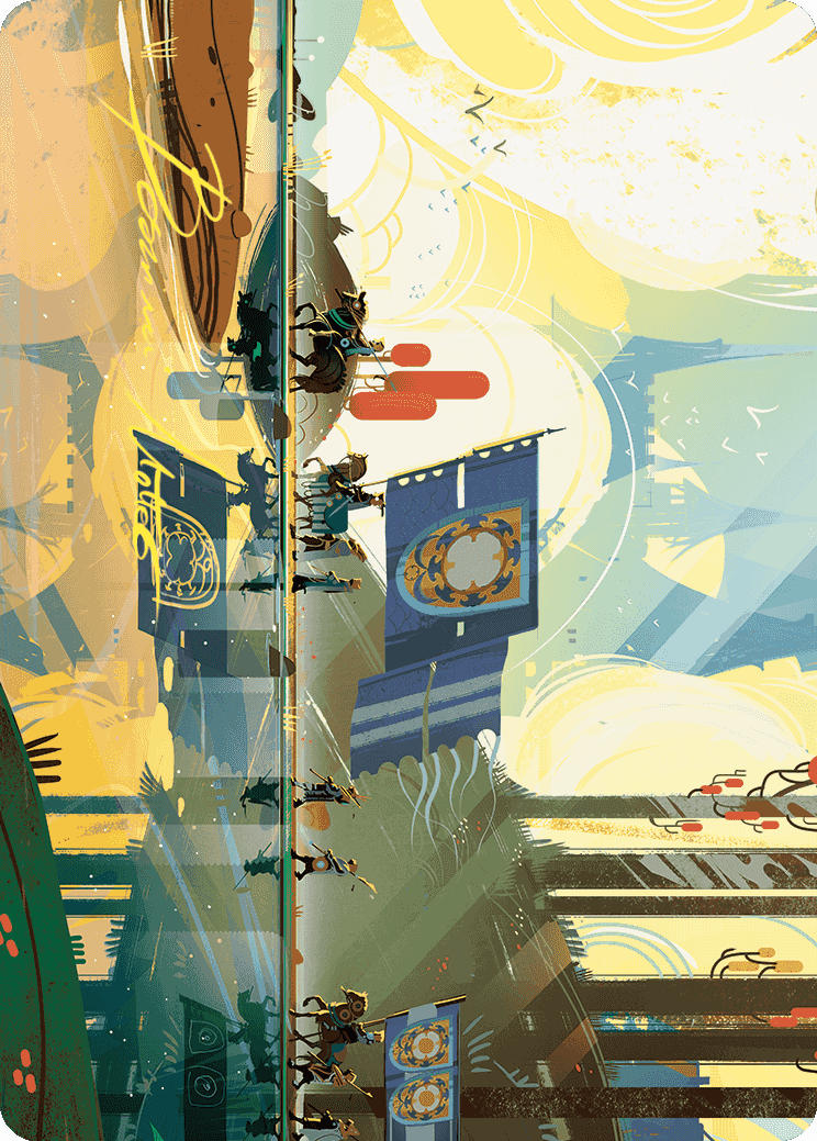 Knightly Valor Art Card (Gold-Stamped Signature) [Wilds of Eldraine Art Series] | Dumpster Cat Games