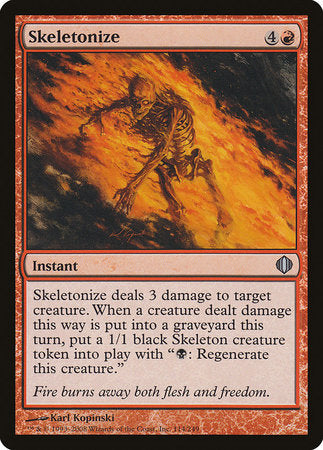 Skeletonize [Shards of Alara] | Dumpster Cat Games