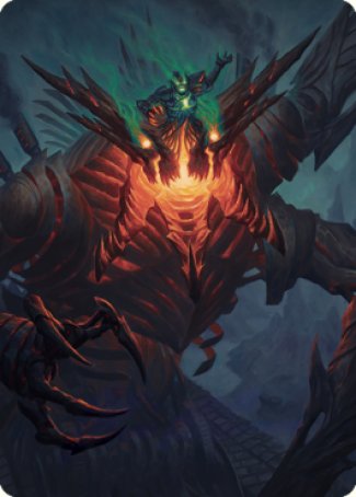Mishra, Lost to Phyrexia Art Card [The Brothers' War Art Series] | Dumpster Cat Games