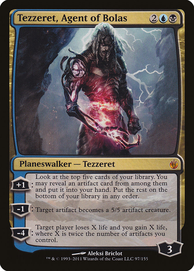 Tezzeret, Agent of Bolas [Mirrodin Besieged] | Dumpster Cat Games