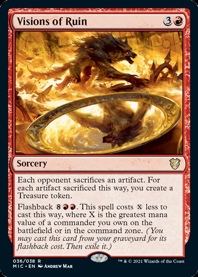 Visions of Ruin [Innistrad: Midnight Hunt Commander] | Dumpster Cat Games