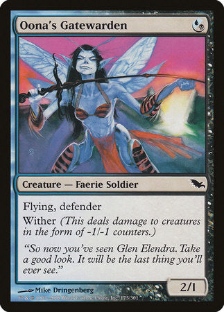 Oona's Gatewarden [Shadowmoor] | Dumpster Cat Games