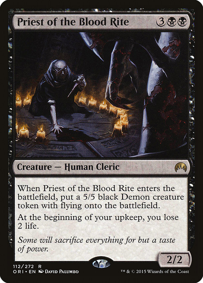 Priest of the Blood Rite [Magic Origins] | Dumpster Cat Games