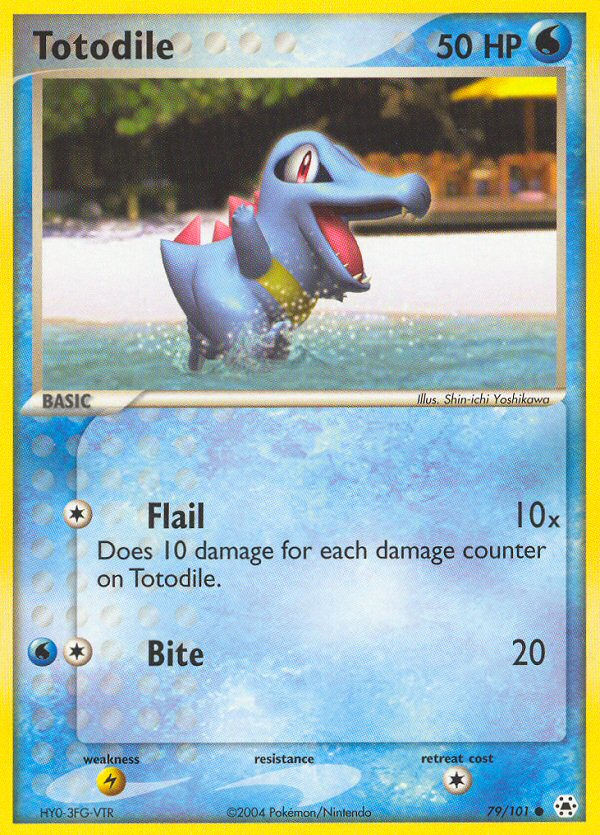 Totodile (79/101) [EX: Hidden Legends] | Dumpster Cat Games