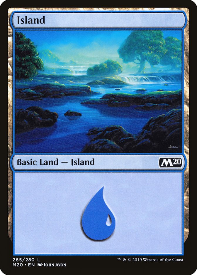 Island (#265) [Core Set 2020] | Dumpster Cat Games