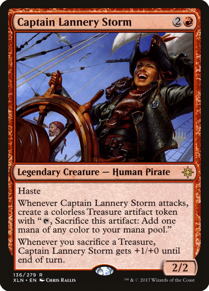 Captain Lannery Storm (Promo Pack) [Ixalan Promos] | Dumpster Cat Games