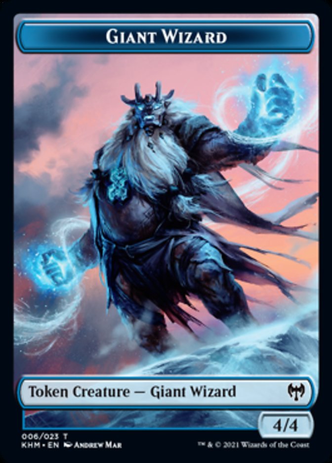 Giant Wizard Token [Kaldheim] | Dumpster Cat Games