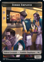 Zombie Employee // Storm Crow Double-sided Token [Unfinity Tokens] | Dumpster Cat Games