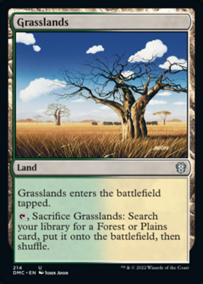 Grasslands [Dominaria United Commander] | Dumpster Cat Games