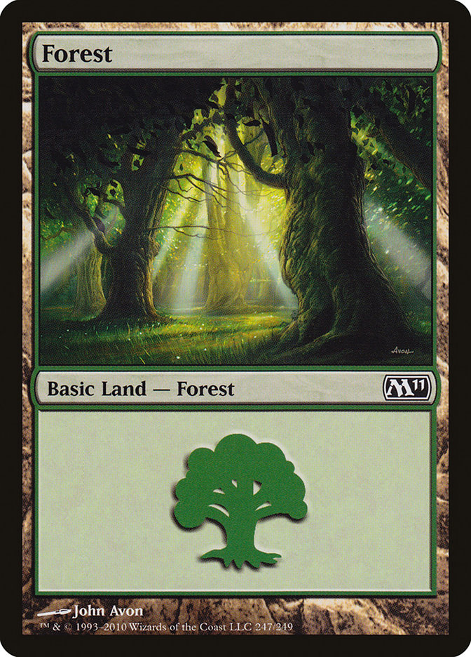 Forest (247) [Magic 2011] | Dumpster Cat Games