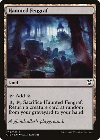 Haunted Fengraf [Commander 2018] | Dumpster Cat Games