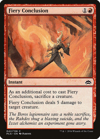 Fiery Conclusion [Planechase Anthology] | Dumpster Cat Games