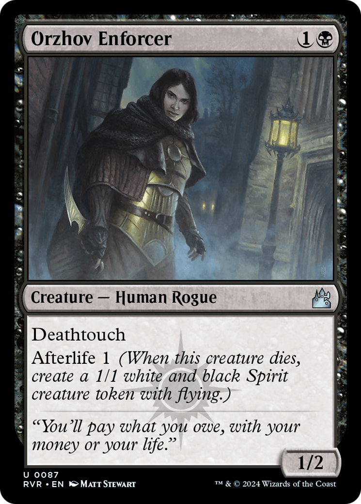 Orzhov Enforcer [Ravnica Remastered] | Dumpster Cat Games