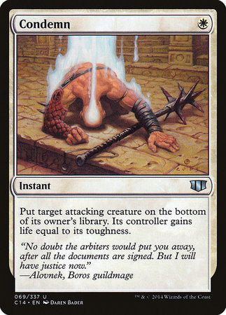 Condemn [Commander 2014] | Dumpster Cat Games