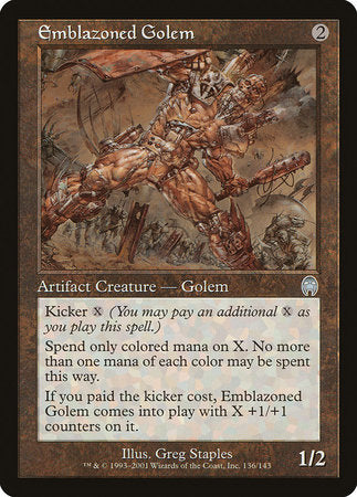 Emblazoned Golem [Apocalypse] | Dumpster Cat Games