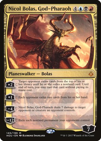 Nicol Bolas, God-Pharaoh [Hour of Devastation] | Dumpster Cat Games