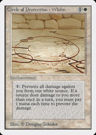 Circle of Protection: White [Unlimited Edition] | Dumpster Cat Games